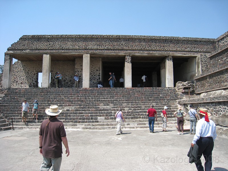 Mexico Pyramids - Mexico City 2009 0700.jpg - A trip to the Teotihuacan area of Mexico to visit the pyramids. A vast complex and a great climb to the top. This was followed by lunch in a cave, then a visit to the historical center of Mexico City. March 2009.